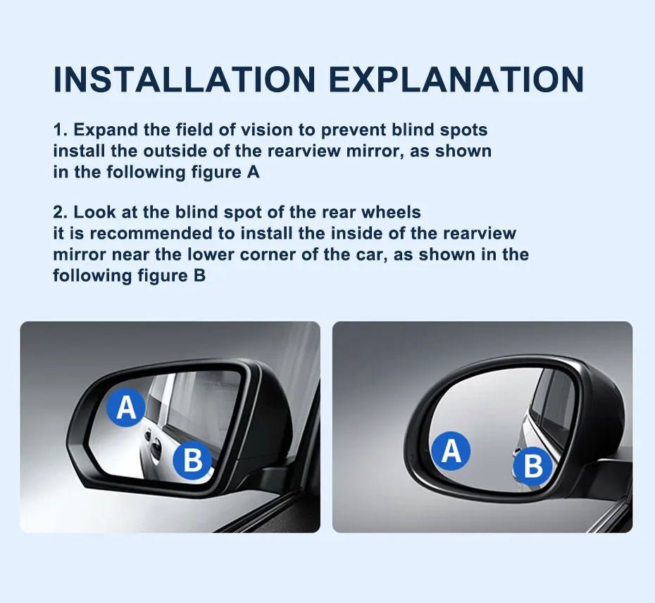 Car Blind Spot Mirror - Equiped Ride